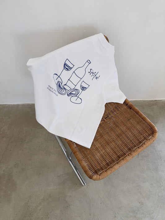 boxy tee white - siesta