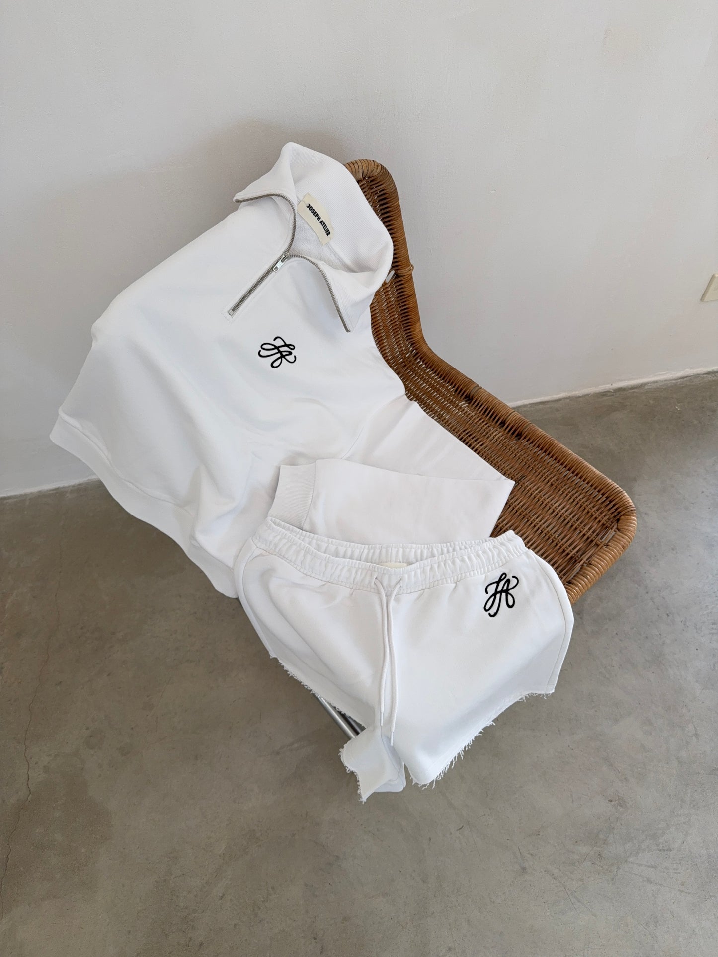 classic sweatshorts white