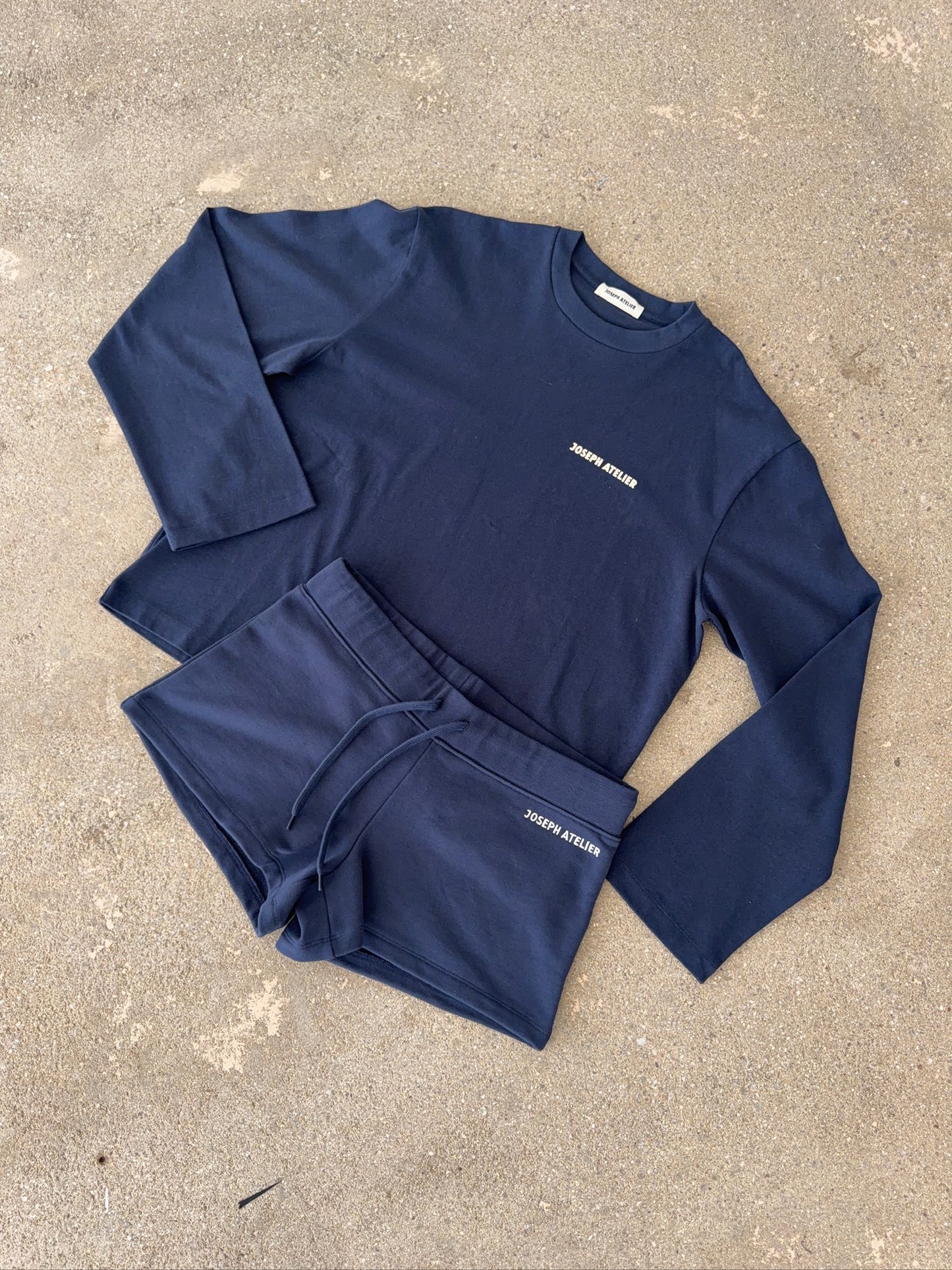 mini sweatshorts navy