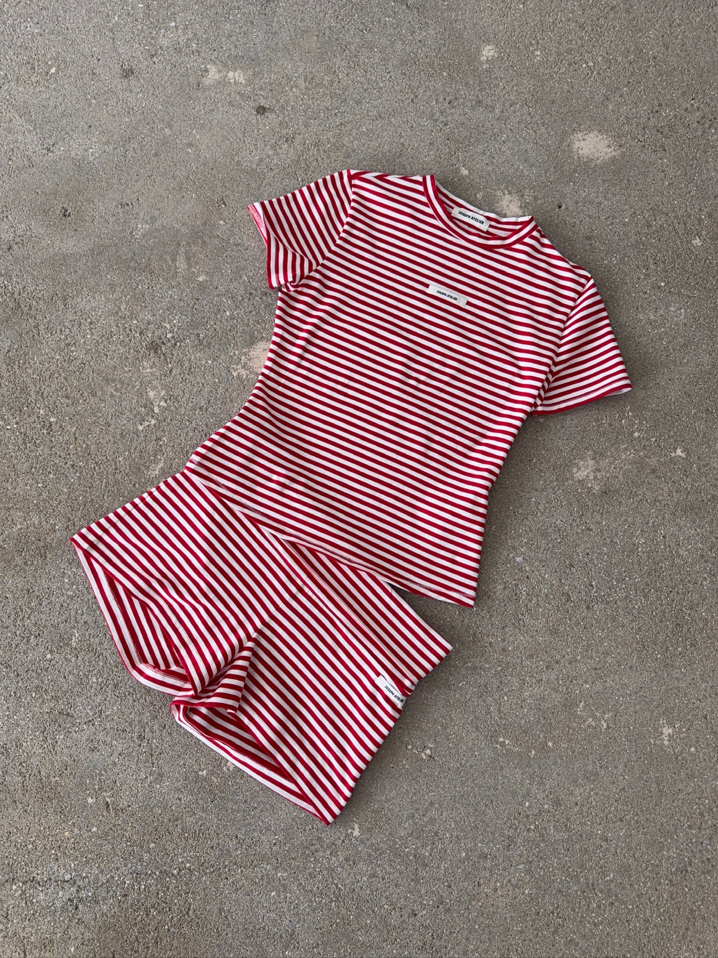 foldover shorts candy cane