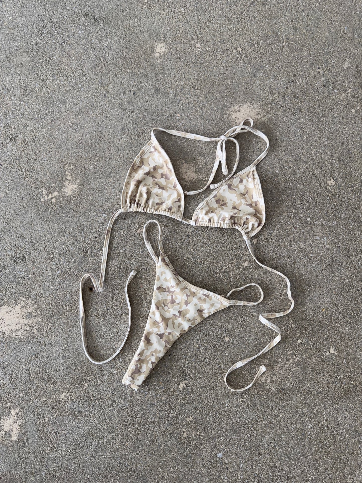 triangle bikini set camo