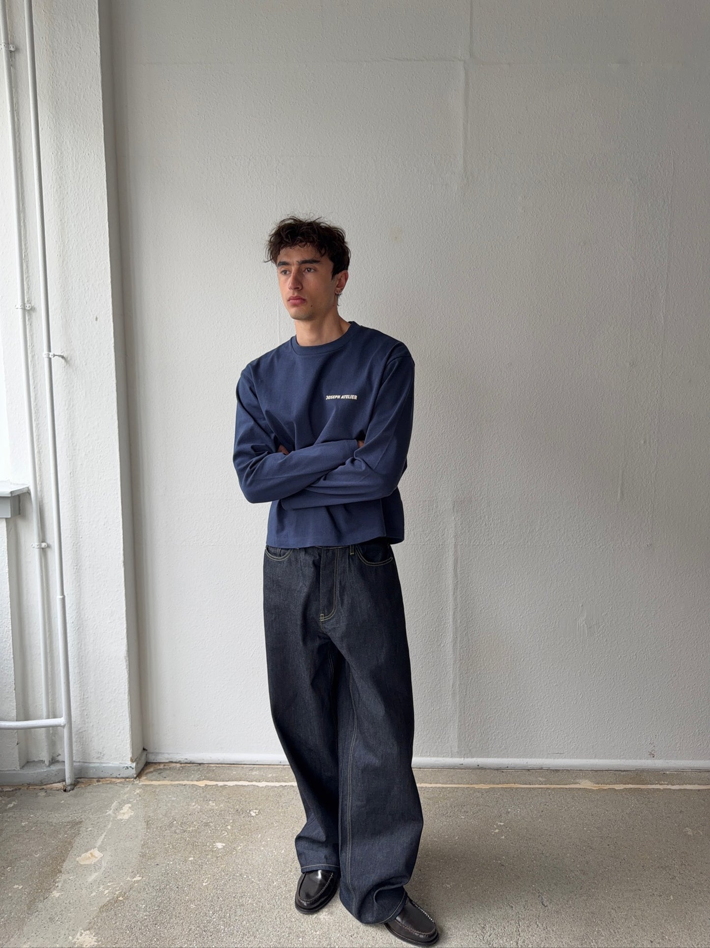 classic longsleeve navy - essentials
