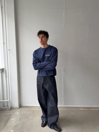 classic longsleeve navy - essentials