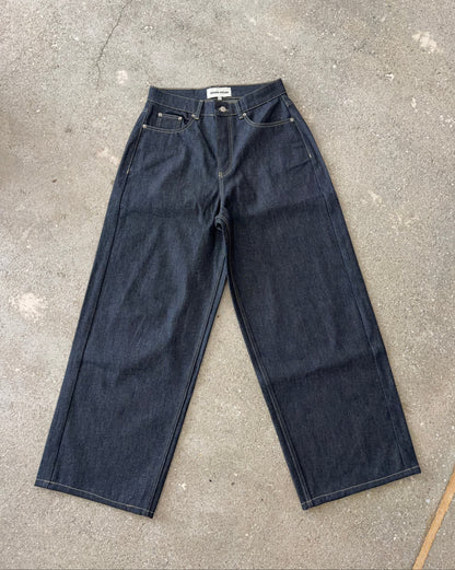 timeless oversized denim dark rinse