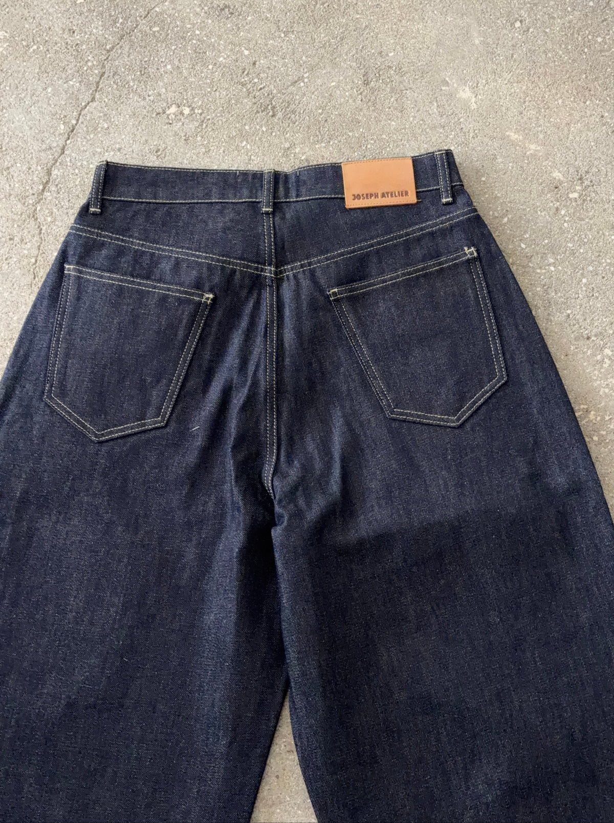 timeless oversized denim dark rinse