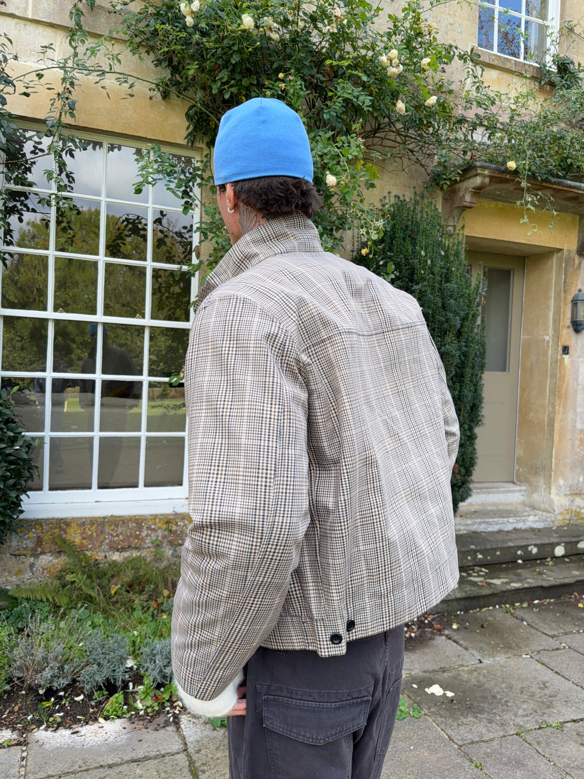 beanie hat blue