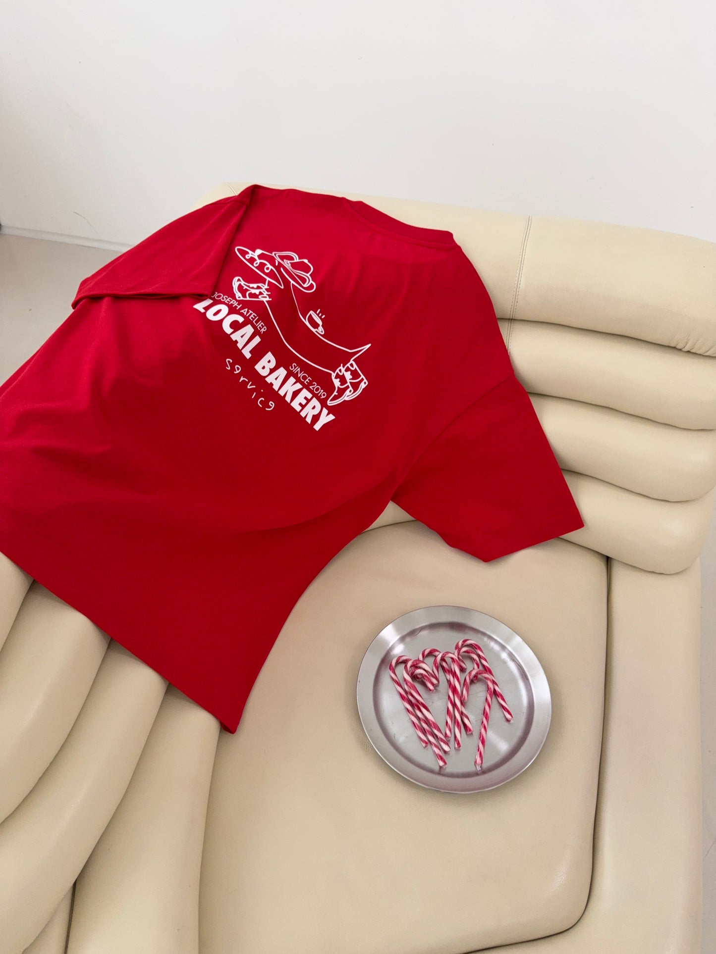 classic tee local bakery red