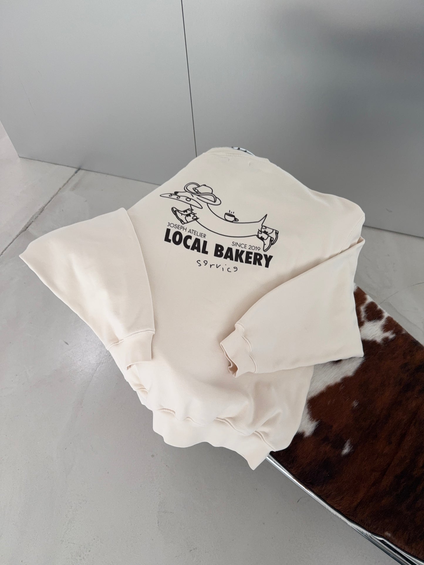 CLUBHOUSE PIECE: classic sweater local bakery cream