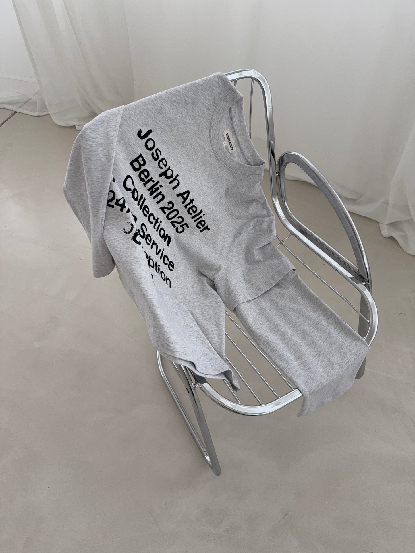 double layered longsleeve melange grey