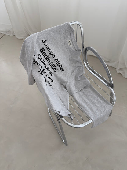 double layered longsleeve melange grey