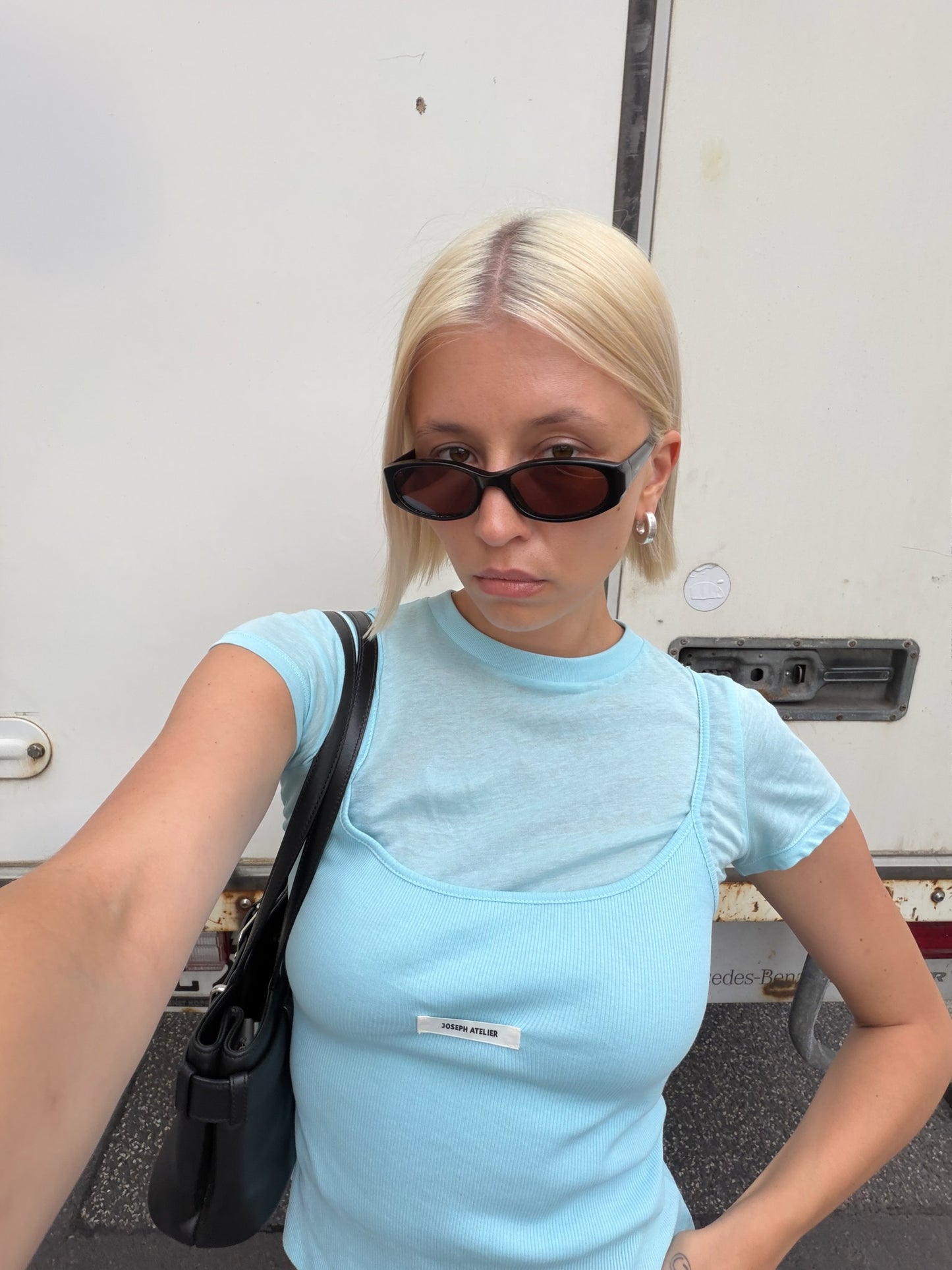 layered essential shortsleeve turquoise
