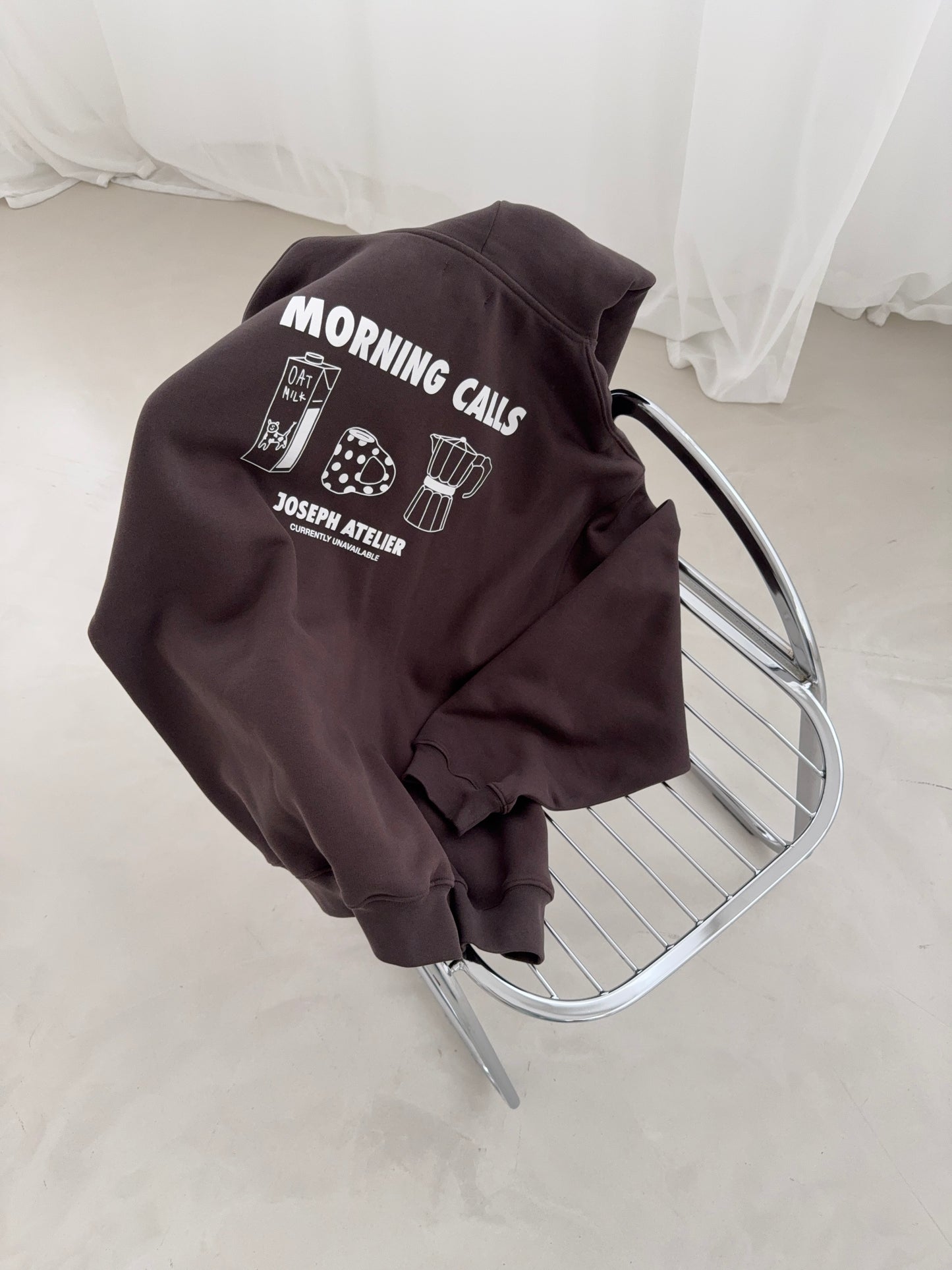 classic hoodie morning calls dots