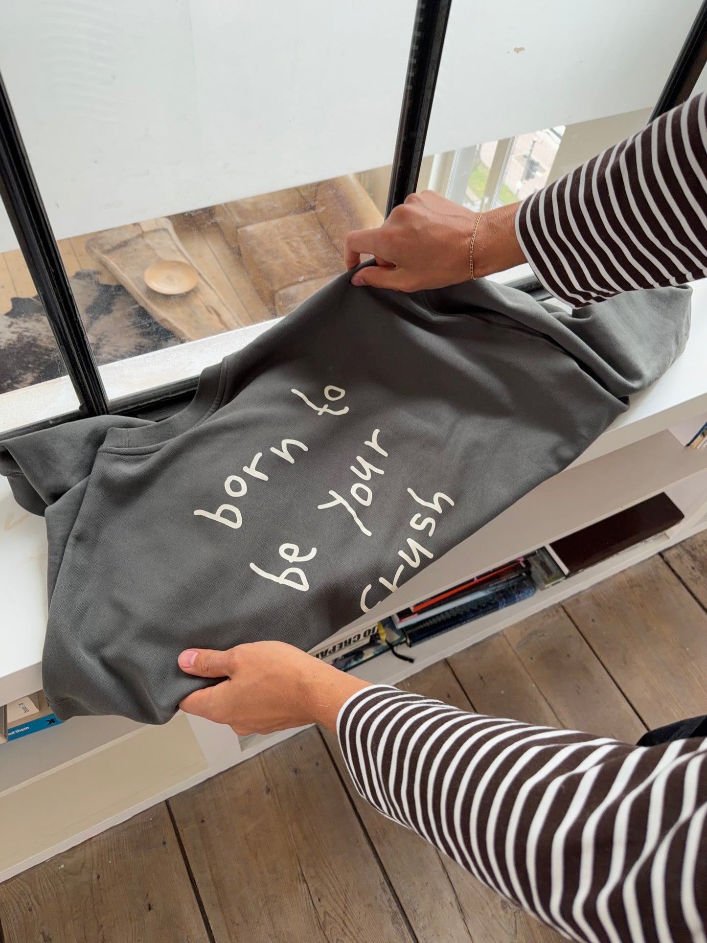 classic sweater born to be your crush