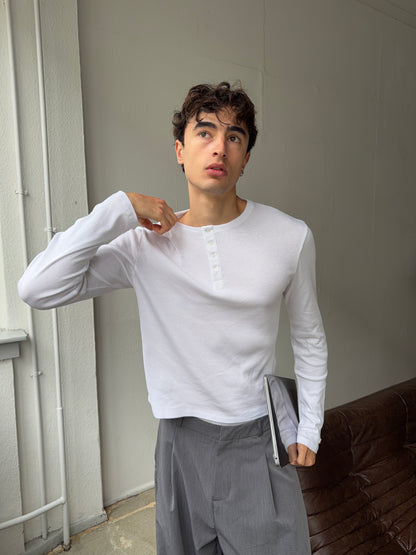 rib henley longsleeve