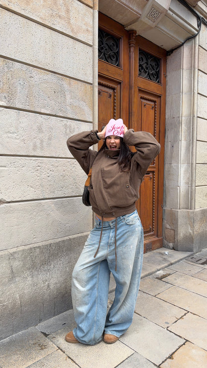 beanie hat cherry blossom