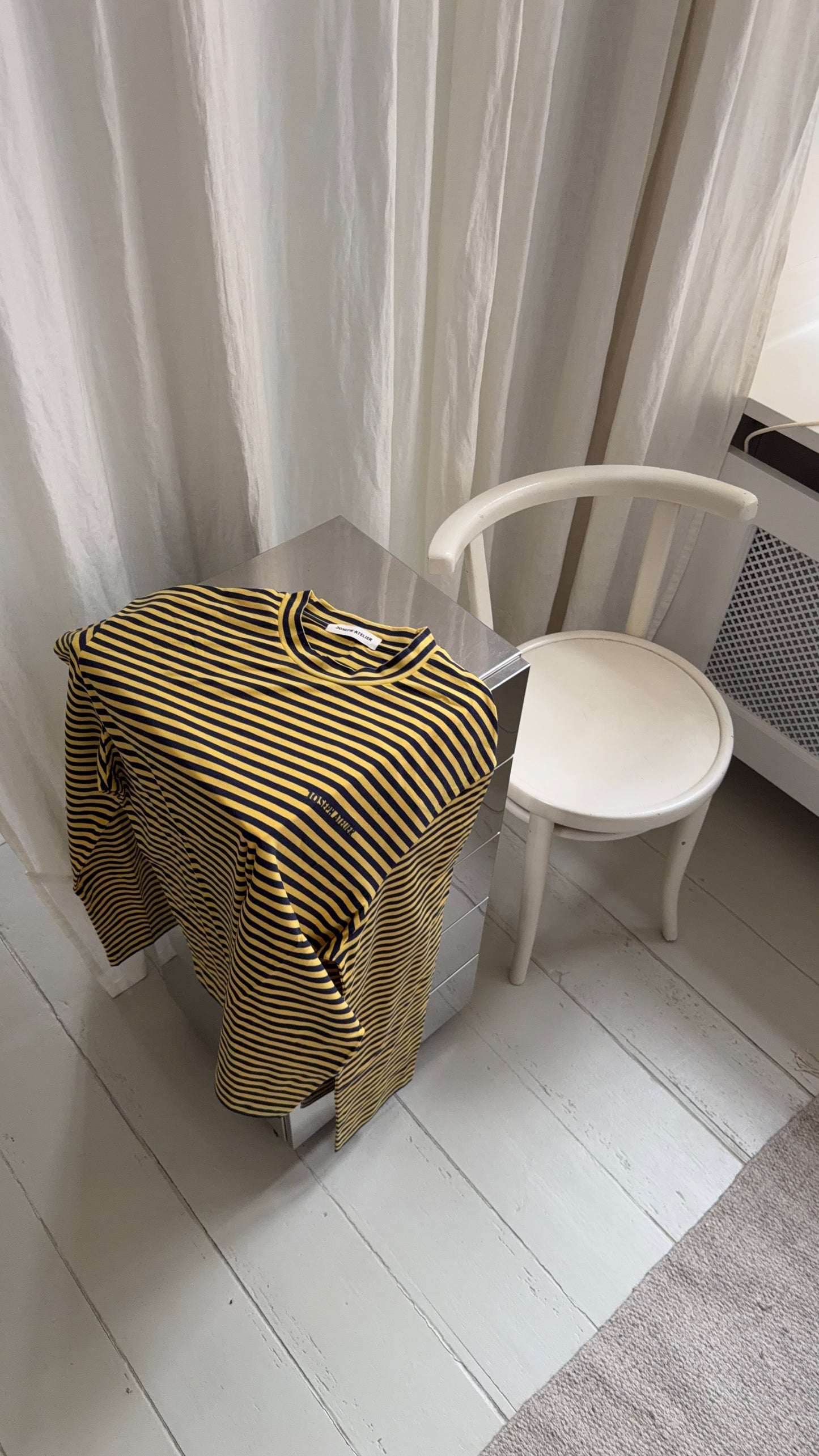 light longsleeve stripes - yellow & navy