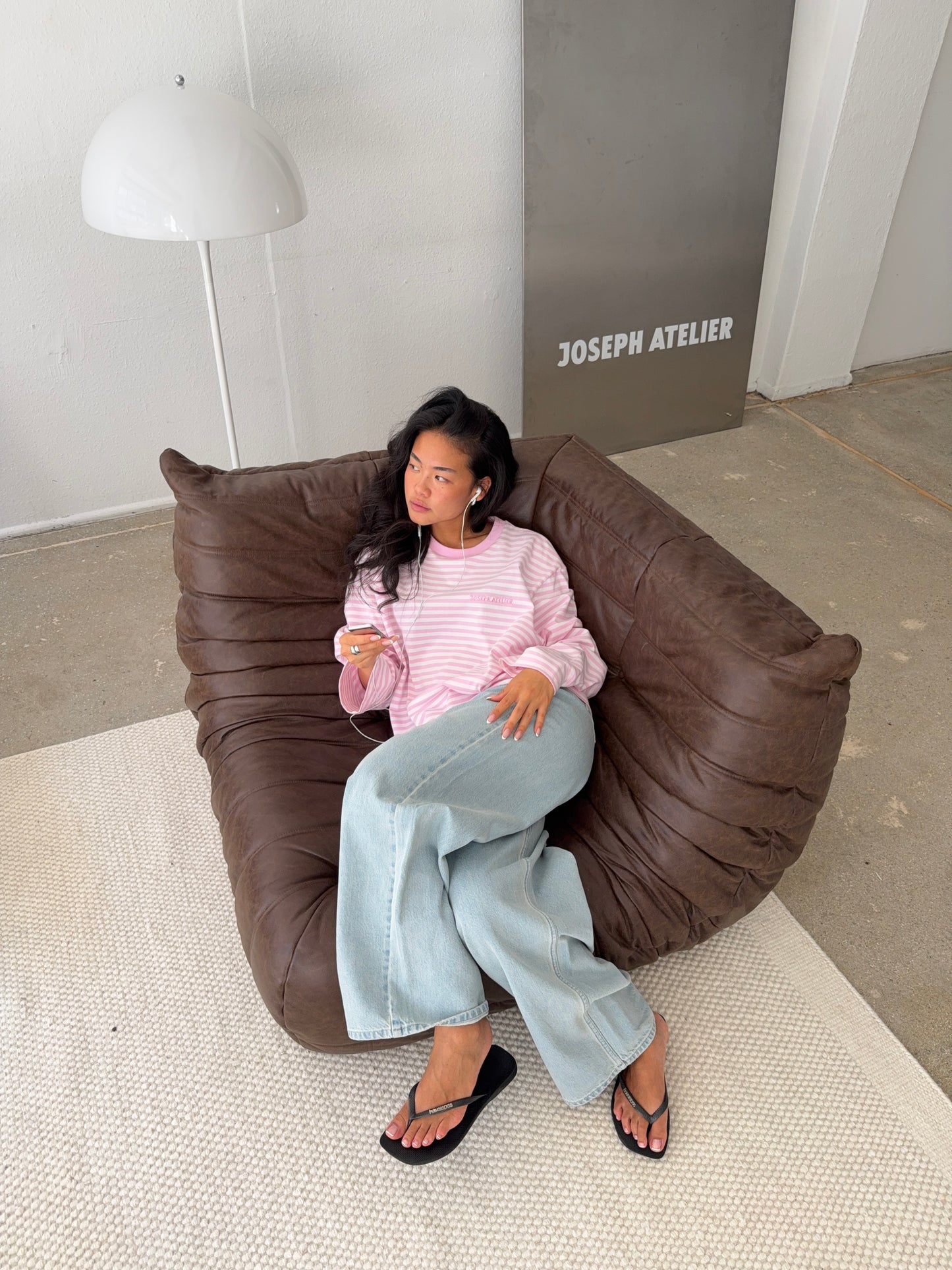 timeless oversized denim light wash