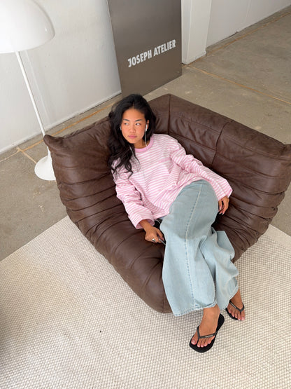 timeless oversized denim light wash