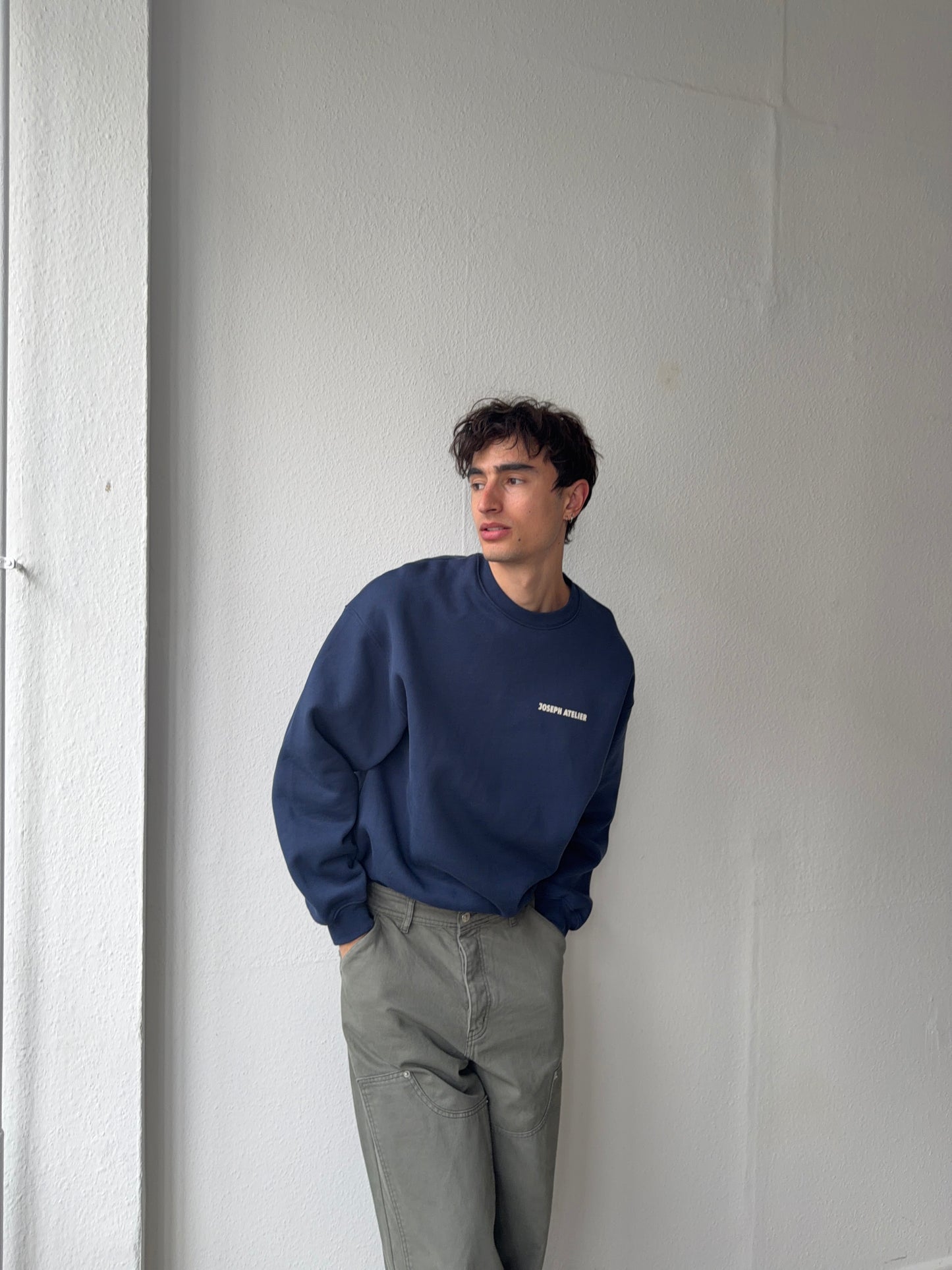 classic sweater navy - local beach