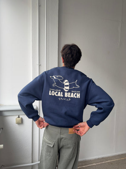 classic sweater navy - local beach