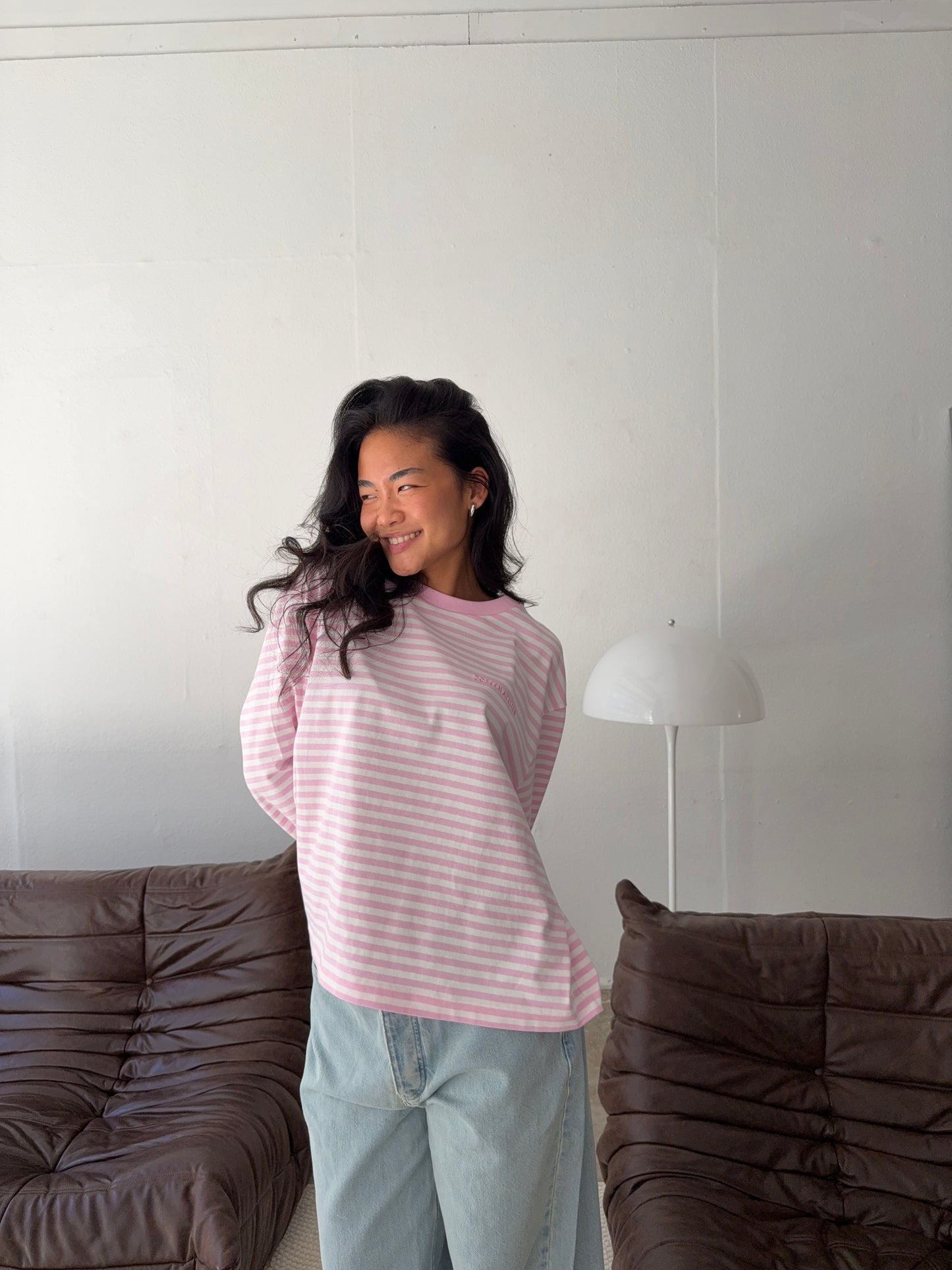 timeless oversized denim light wash