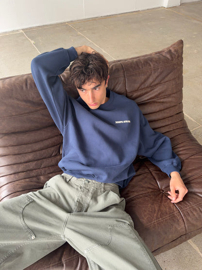 classic sweater navy - local beach