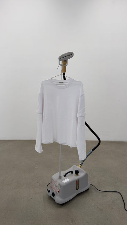 double layered longsleeve - white