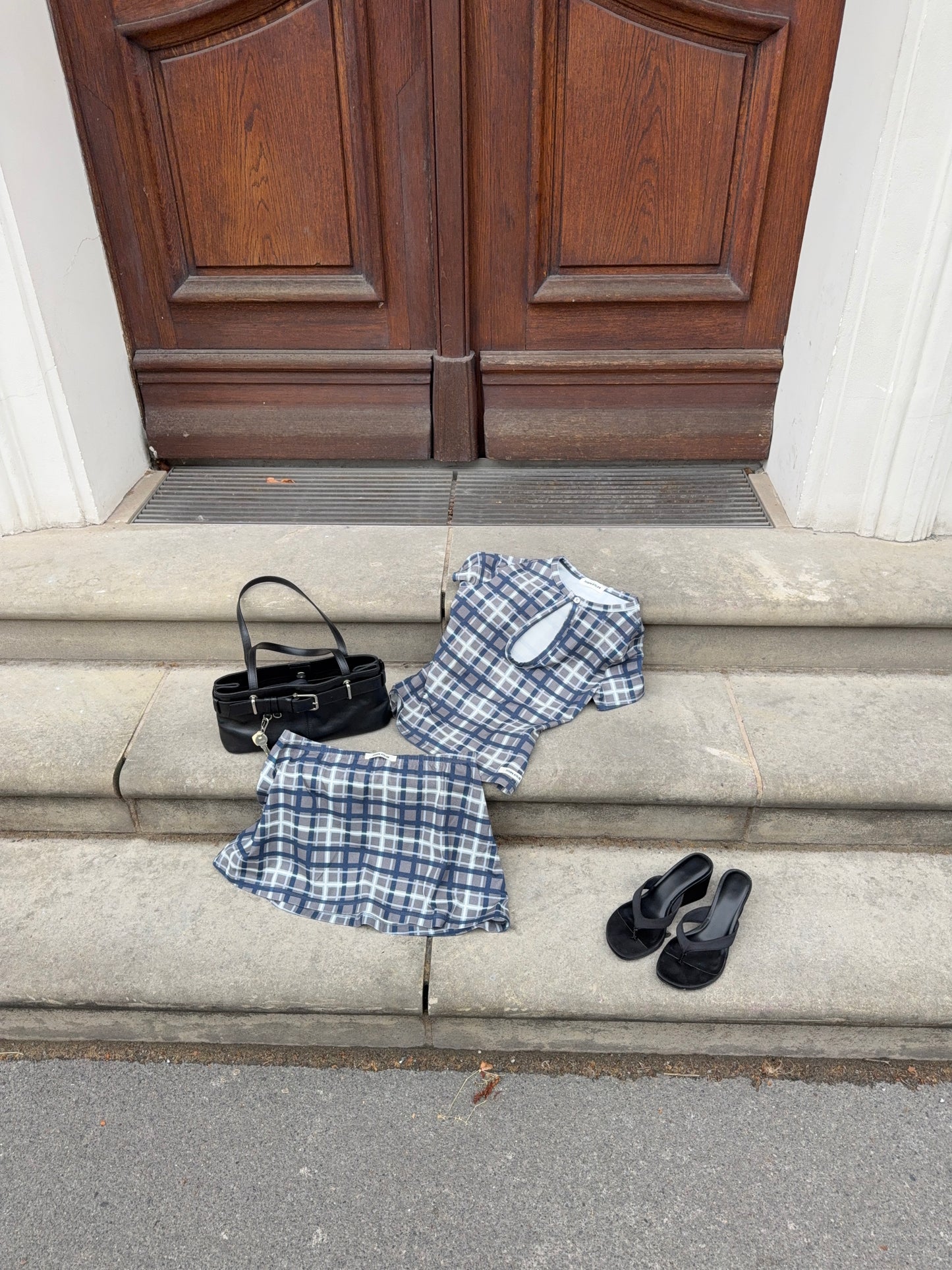 essential skirt plaid