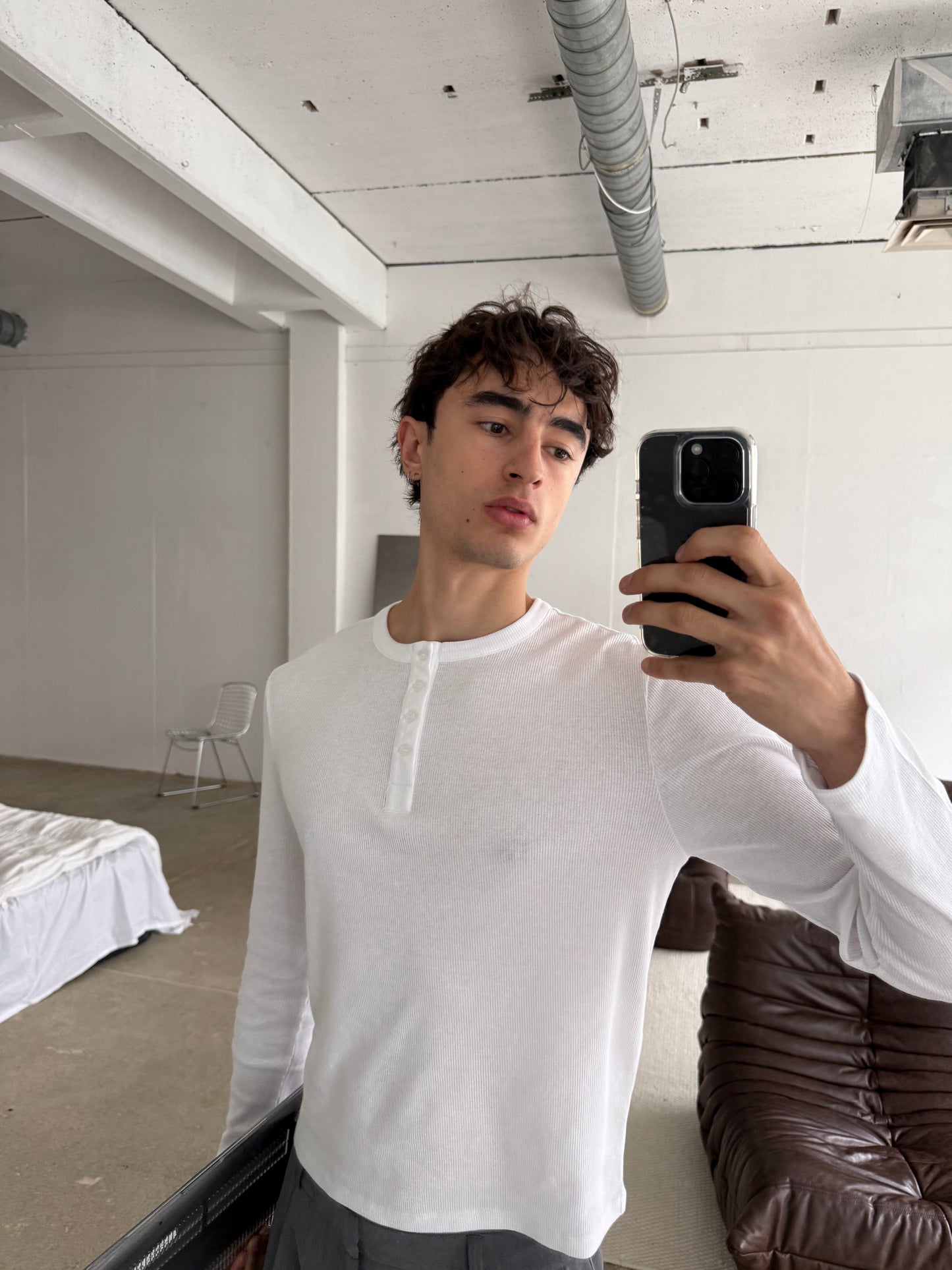rib henley longsleeve