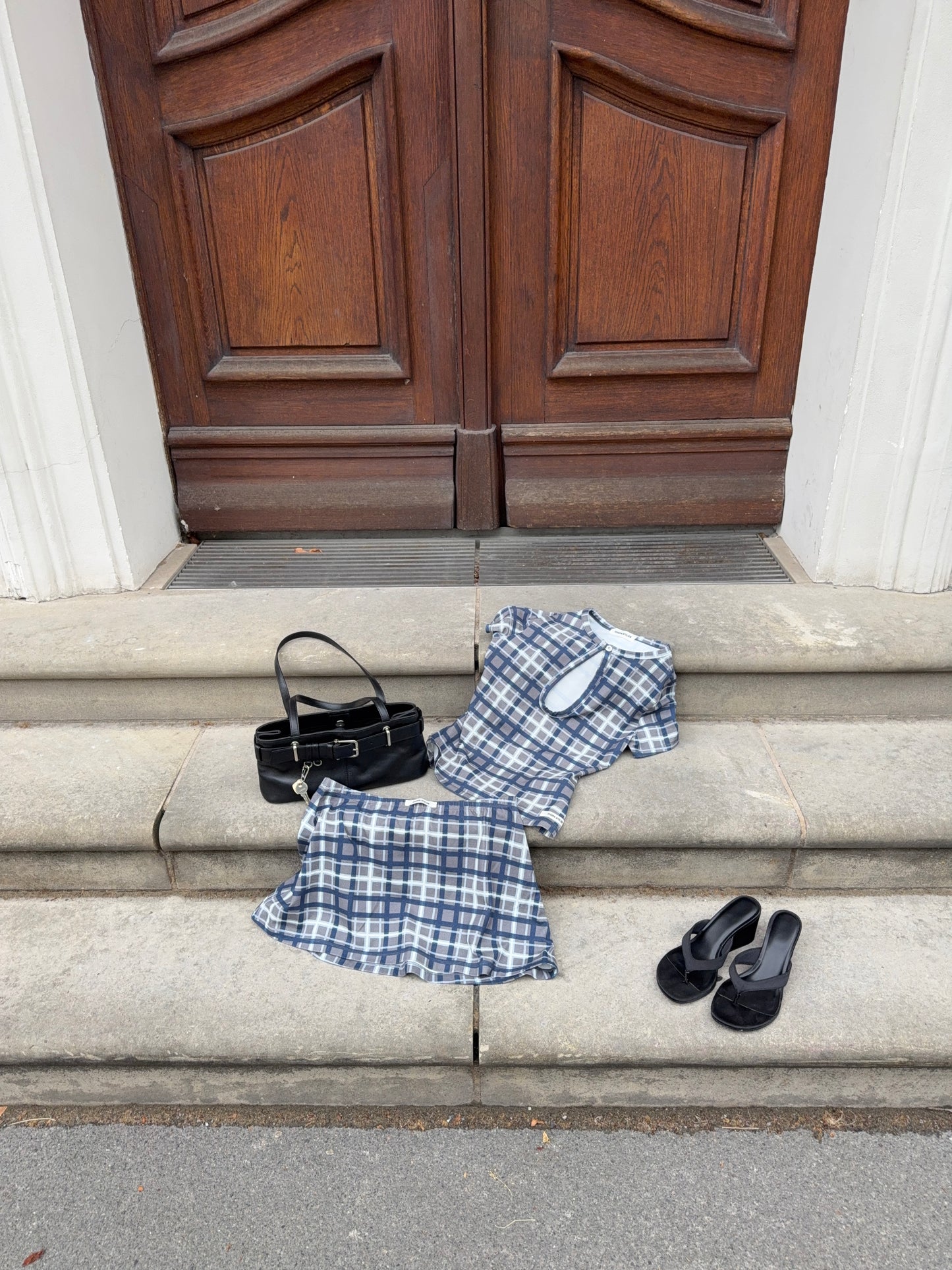 essential skirt plaid