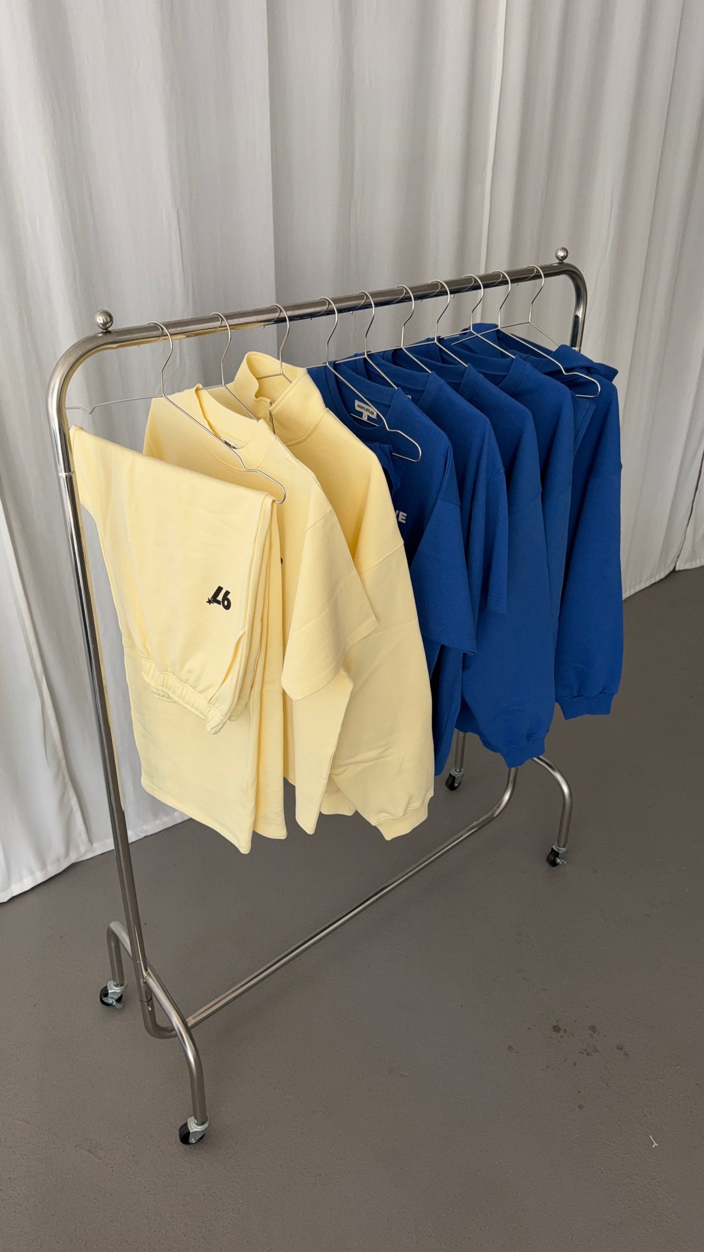 classic sweatpants wide leg butter yellow