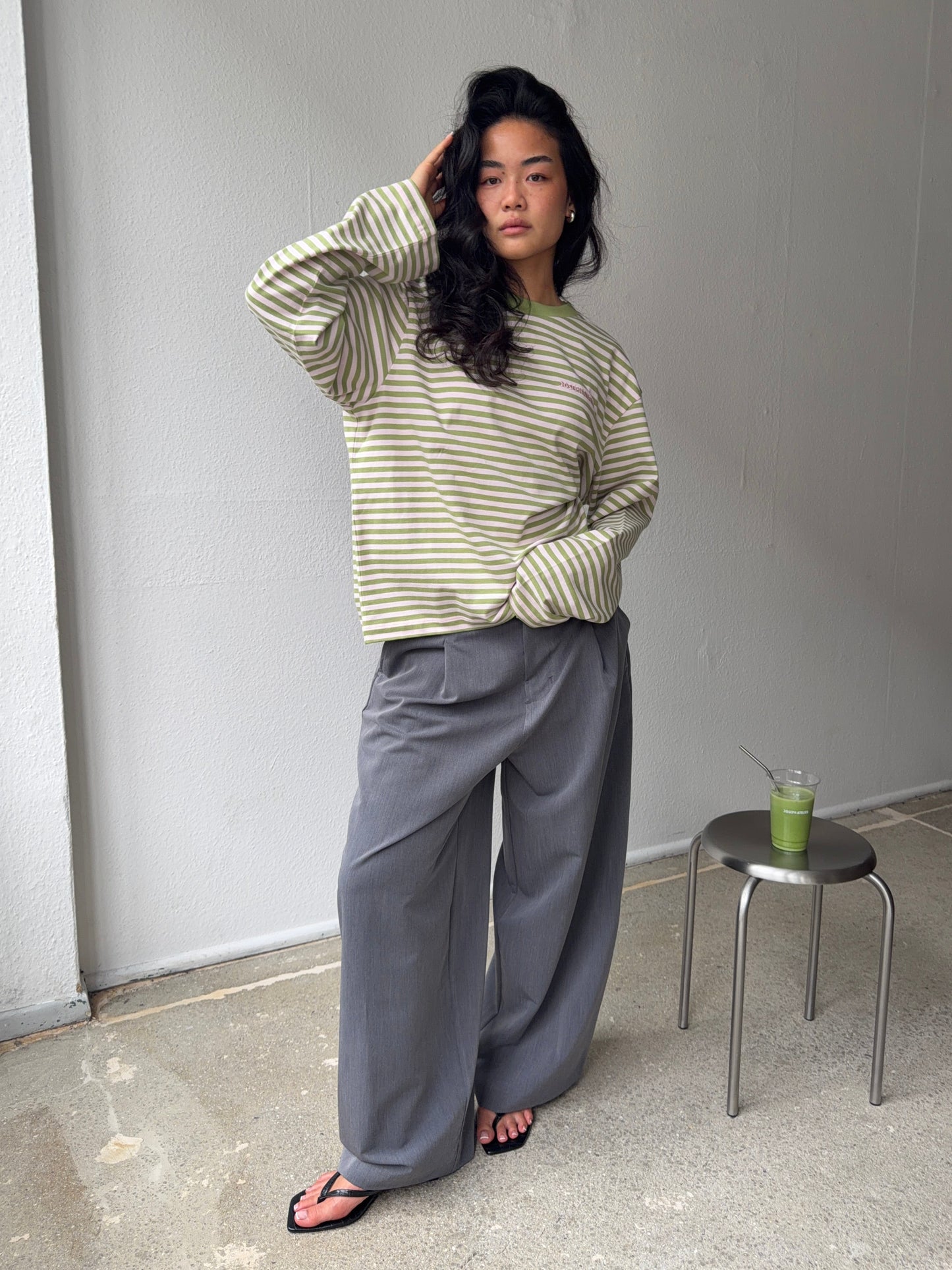 classic longsleeve strawberry matcha