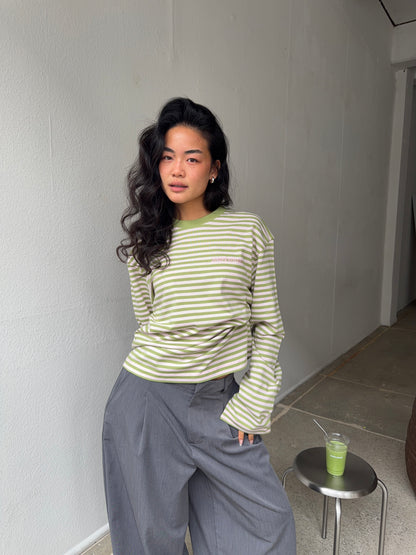 classic longsleeve strawberry matcha