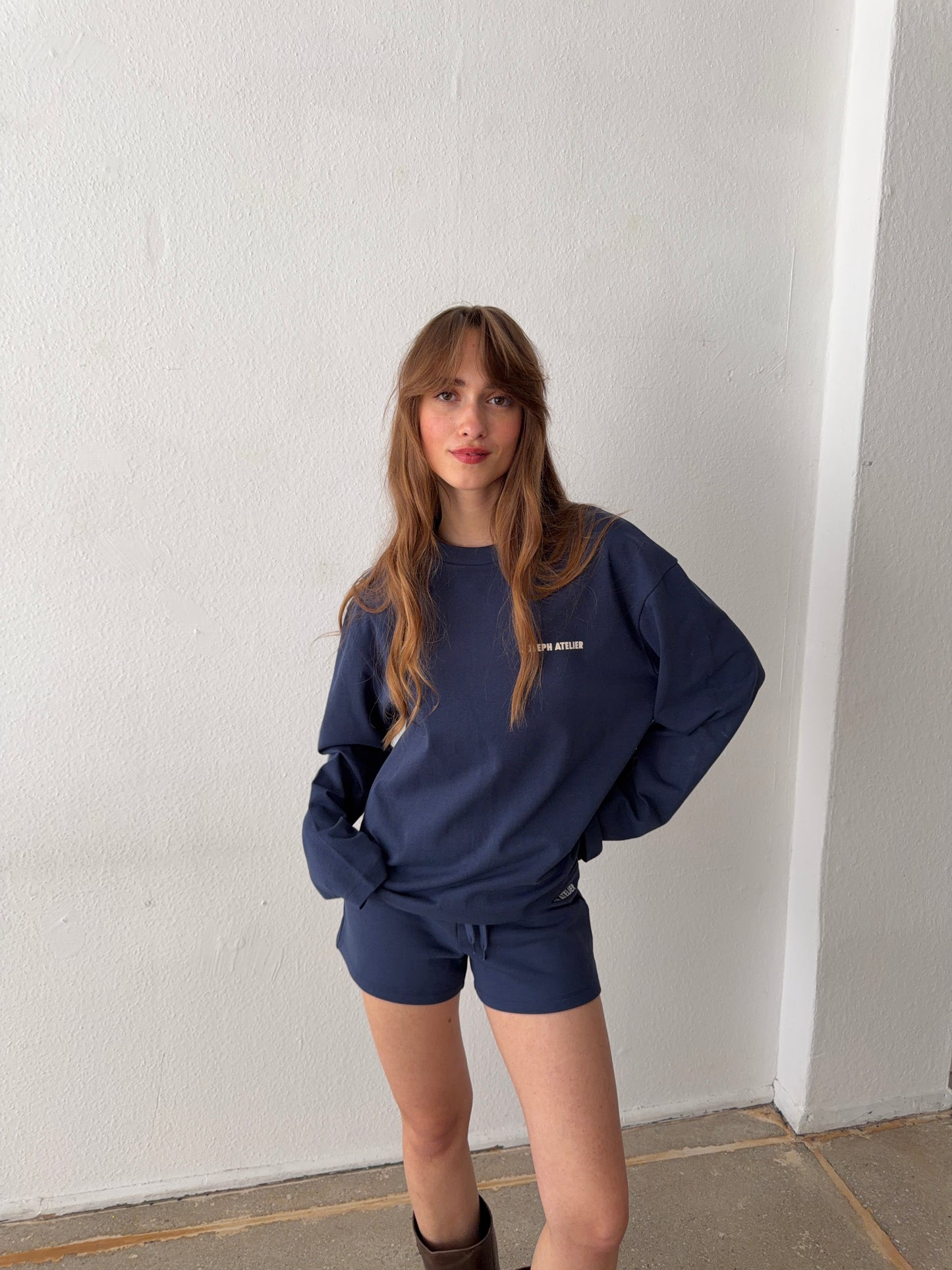 classic longsleeve navy - essentials