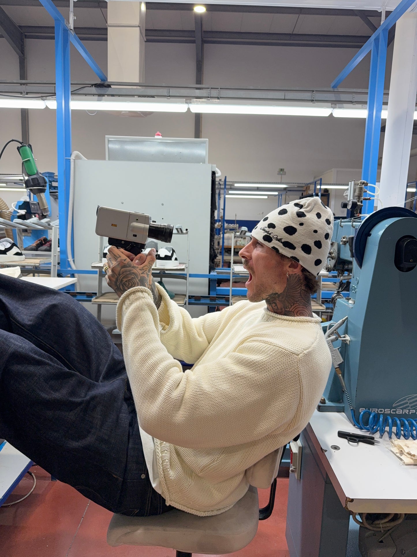 beanie hat dalmatian