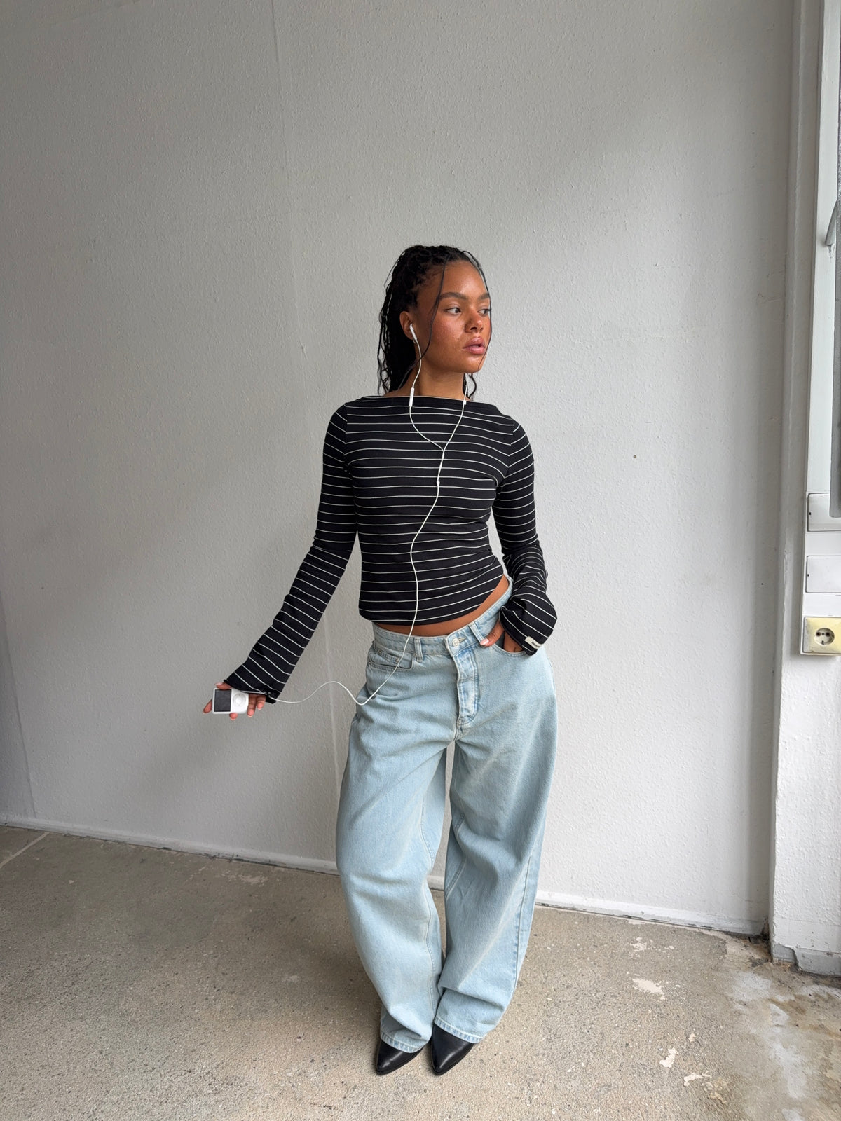 timeless oversized denim light wash