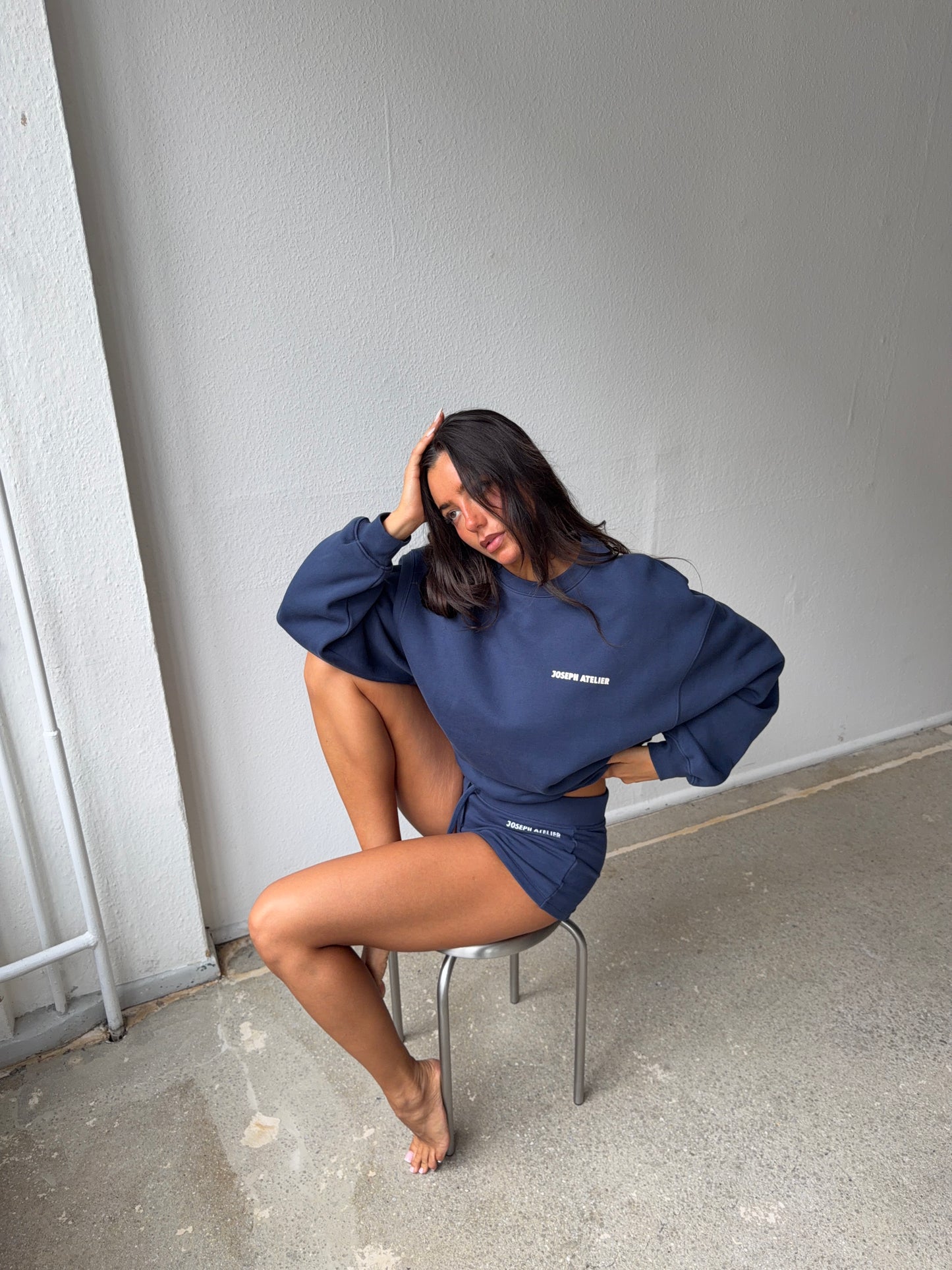 classic sweater navy - local beach