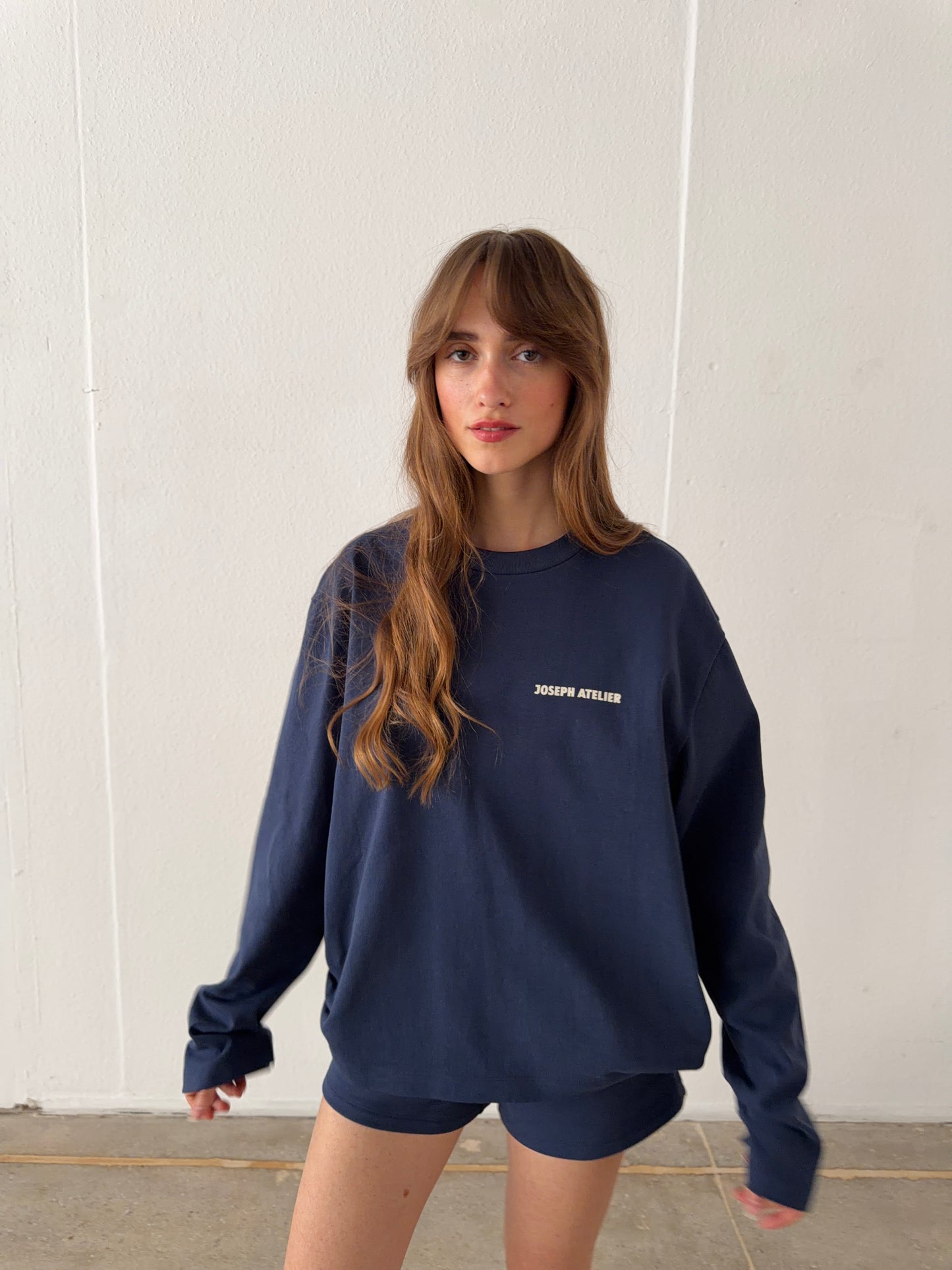 mini sweatshorts navy