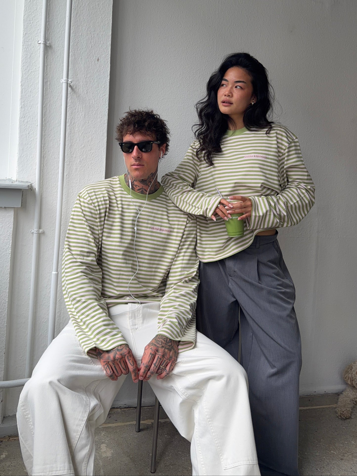 classic longsleeve strawberry matcha