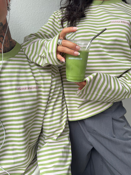 classic longsleeve strawberry matcha