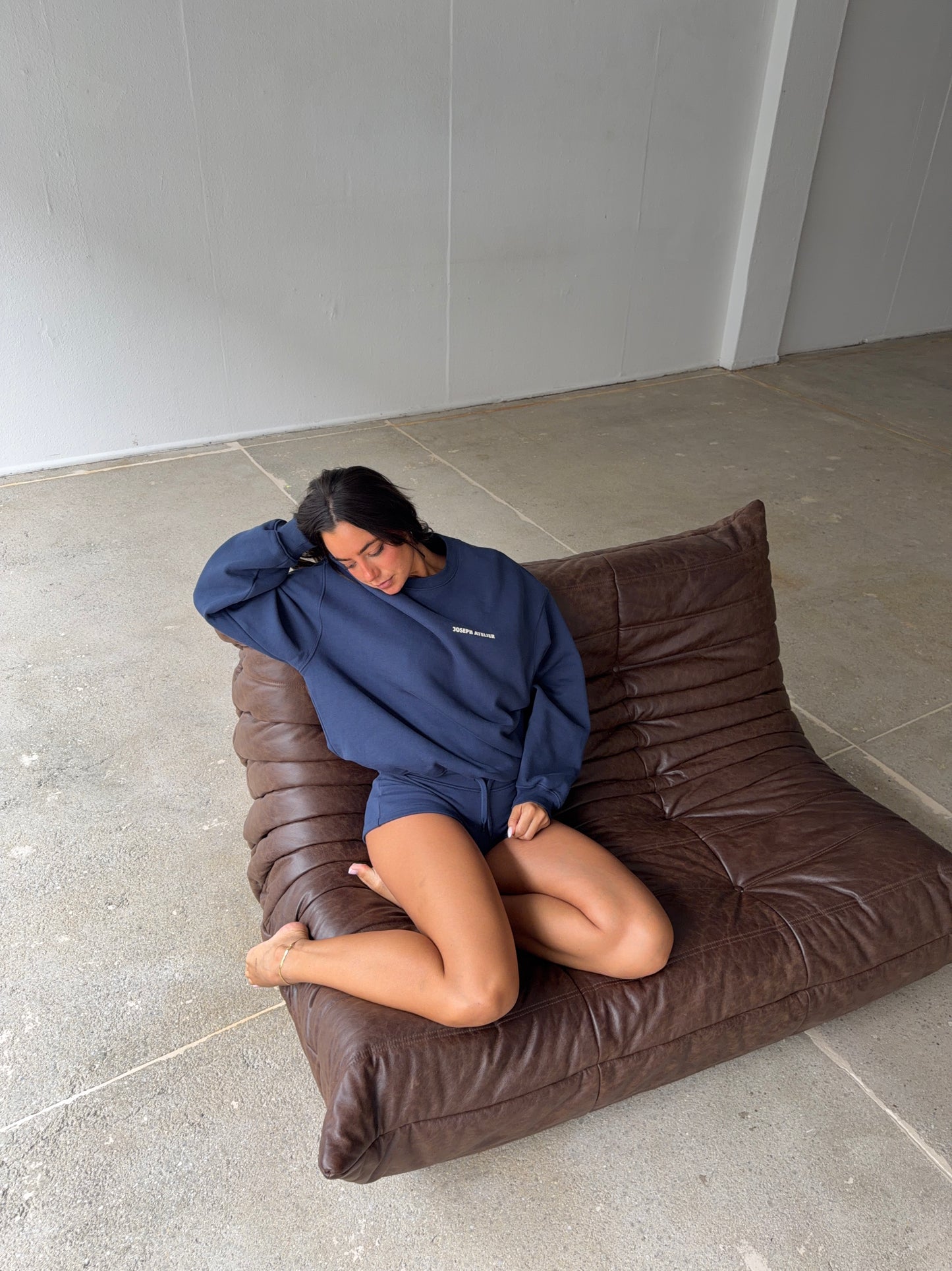 classic sweater navy - local beach