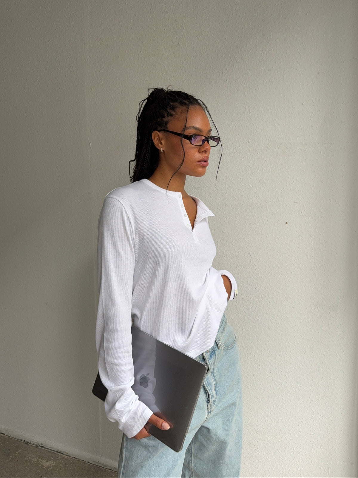rib henley longsleeve