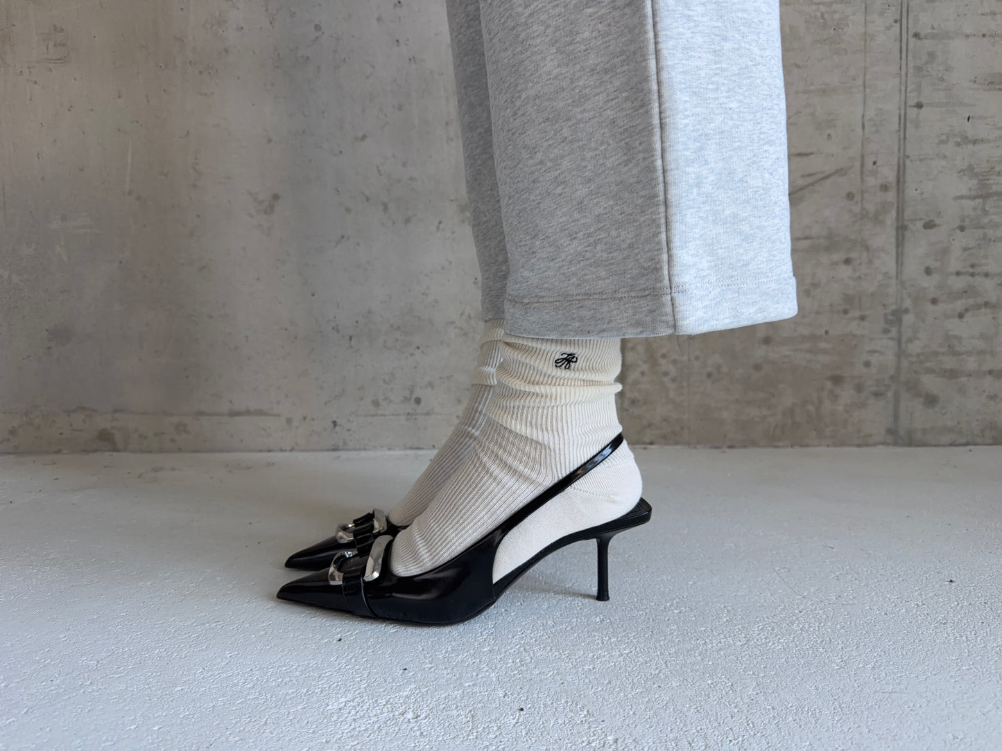 3/4 sweatpants - grey melange