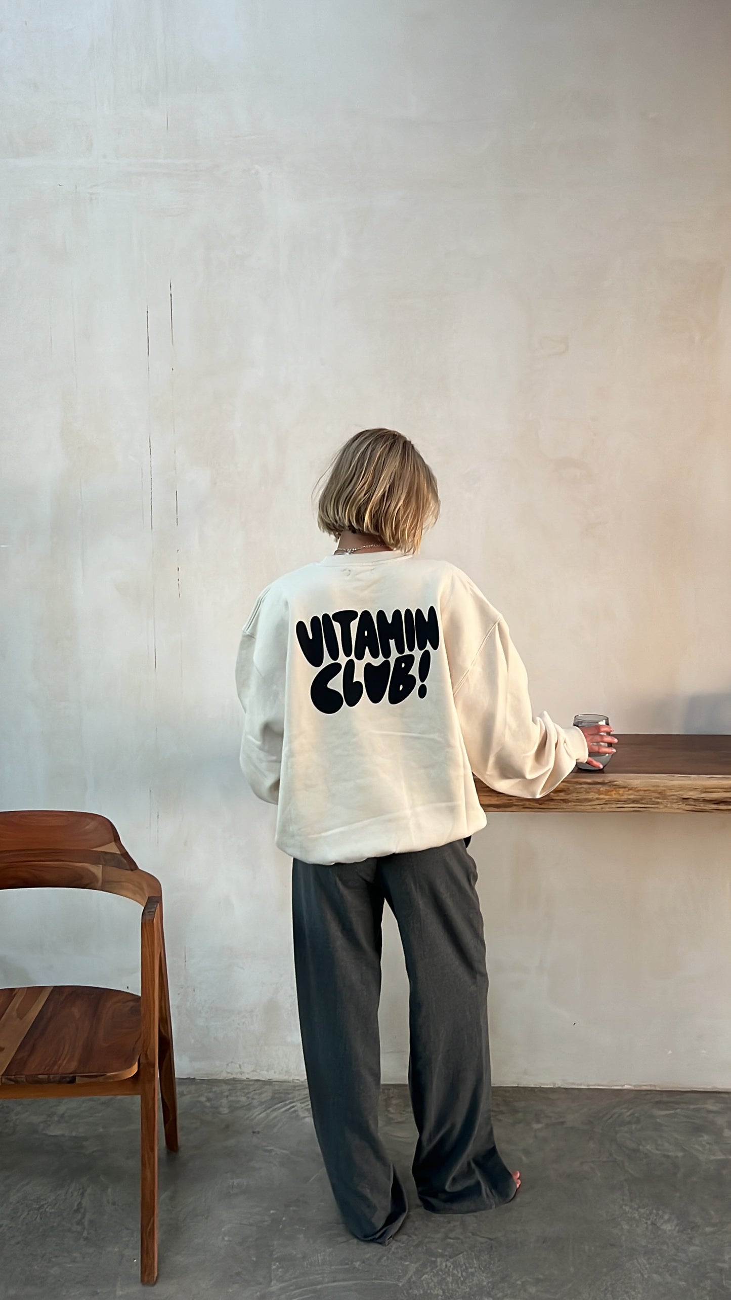 vitamin club bubble cozy sweater
