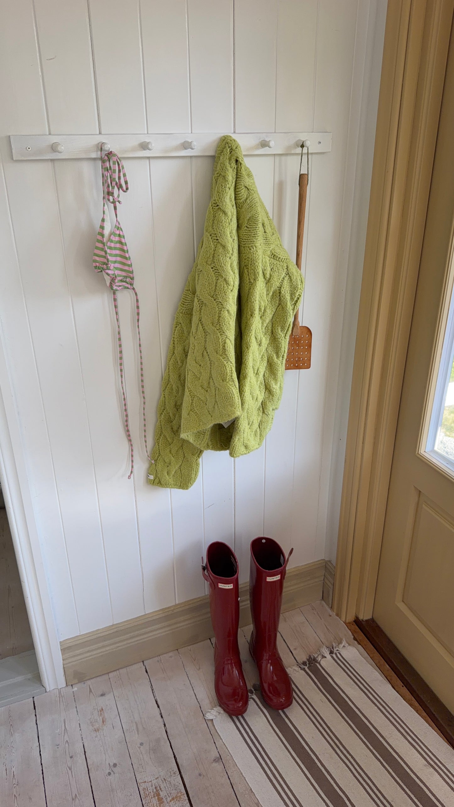 soft cable sweater green