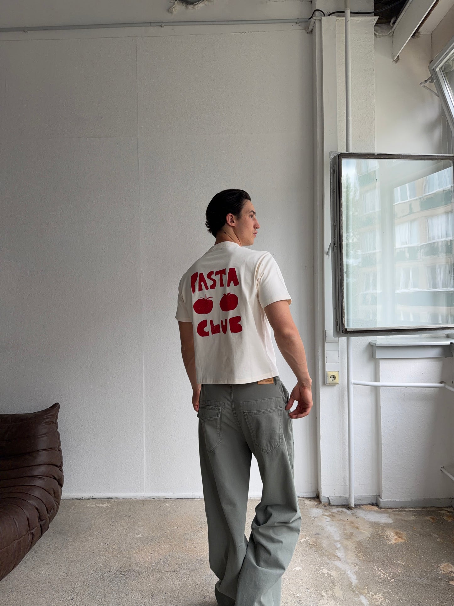 boxy tee creme - pasta club