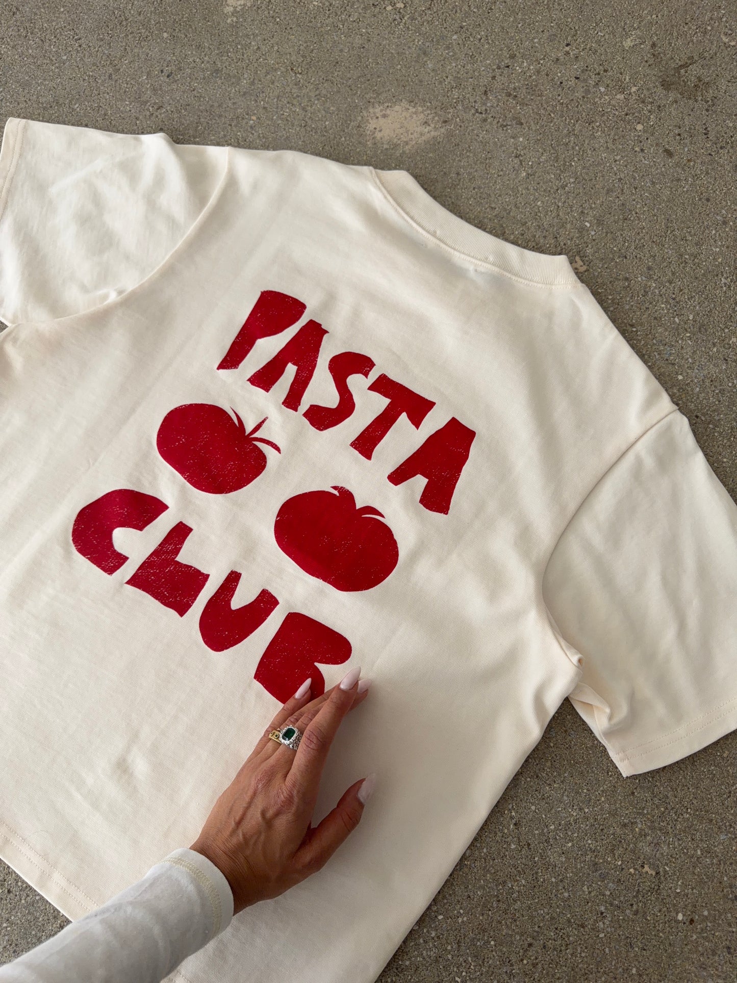 boxy tee creme - pasta club