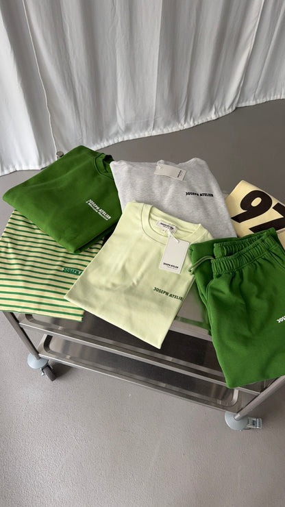 classic longsleeve stripes - yellow & light green