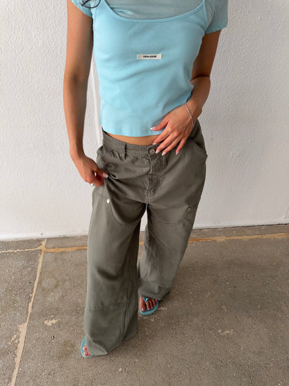 layered essential shortsleeve turquoise