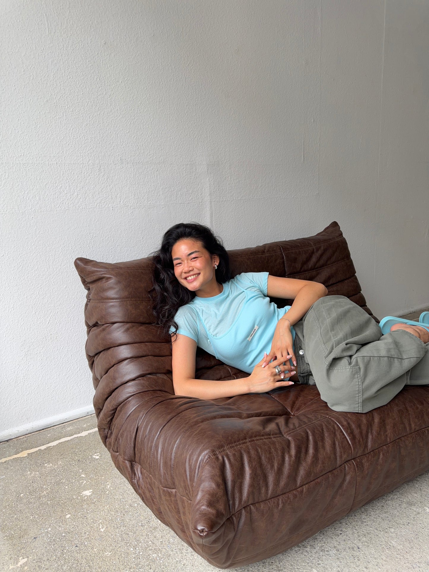 layered essential shortsleeve turquoise